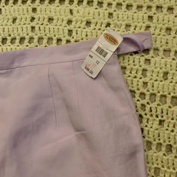 Talbots NWT Silk Linen Lilac Dress Pants - Picture 6 of 9